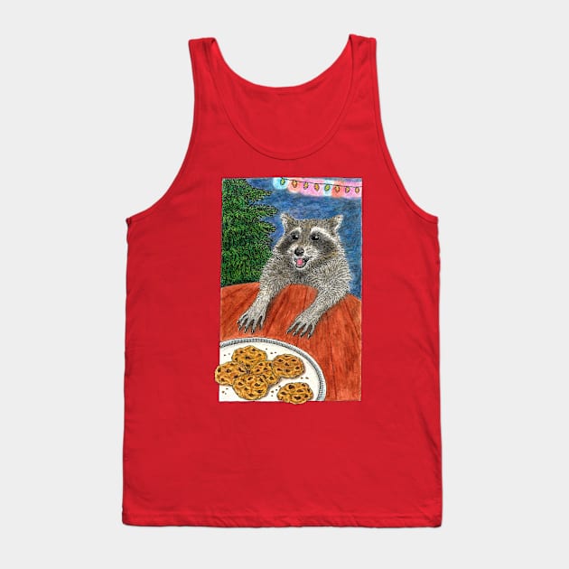 Racoon & cookies Tank Top by Bioshart